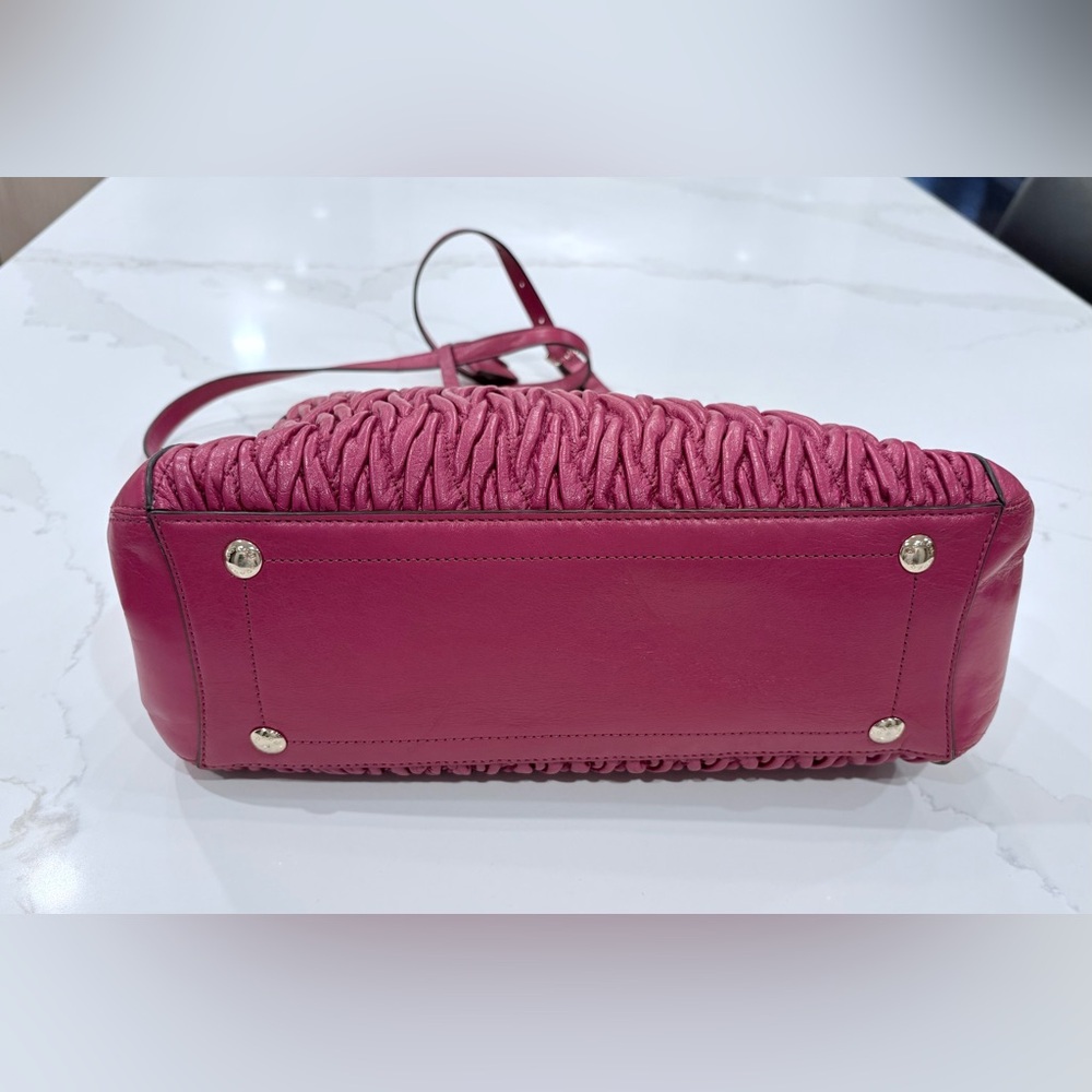 Vintage Pink Coach Quilted Women's Hand Bag - Picture 3 of 8